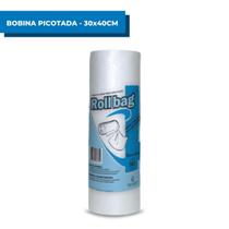 Bobina Picotada Saco Plástico Supermercado 30x40 C/ 500 Roll Bag Saquinhos Para Frutas Alimentos