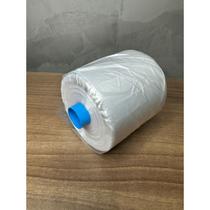 Bobina Picotada Saco Plástico Transparente Fundo Estrela.(P,M,G)