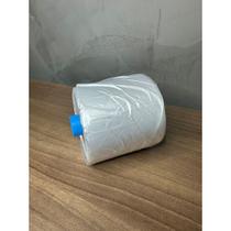 Bobina Picotada Saco Plástico Transparente Fundo Estrela.(P,M,G)