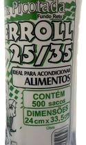 Bobina Plástica Picotada fundo reto 25x35cm 500 Sacos Para Alimentos hortifruti açougue 2kg