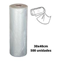 Bobina Plástica Picotada Transparente 500 Unidades 30x40cm Bobina Plástica Picotada Transparente 500 Unidades 30x40cm