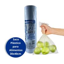 Bobina Saco Plástico para Alimentos 30x40 cm com 500 un
