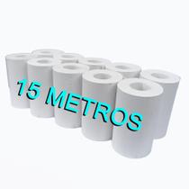 Bobina Térmica 58x15 P/ Impressora e Maquininha Cartão Débito/crédito - KIT C/12 Un