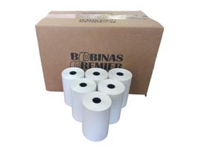 Bobina Térmica 80x40 - Kit 60 Rolos p/ Cupom Fiscal PDV ECF SAT e Não-Fiscal Bematech Elgin Bobinas Premier