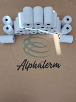 Bobina térmica Alphaterm 80x40 44gr cor branca com 30 un ideal compatível cupom fiscal