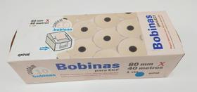 Bobina Térmica Para Ecf 80mmx40mt Fibras Alvejadas - Spiral