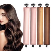 Bobinas de Cabelo Kanuoc Satin Jumbo 4 Peças Sem Calor Bobinas de Cabelo Kanuoc Satin Jumbo 4 Peças Sem Calor