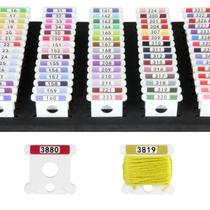 Bobinas de fio dental bordado Hamtery White Acrílico 500 unidades