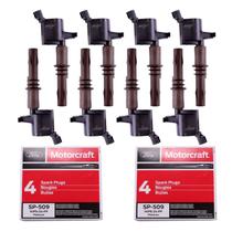 Bobinas de ignição e velas de ignição MAS DG521 SP-509 para Ford