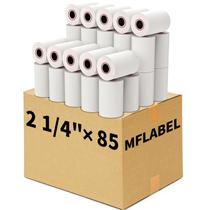 Bobinas de papel térmico MFLABEL 57 mm x 25,9 m, pacote com 400 unidades Bobinas de papel térmico MFLABEL 57 mm x 25,9 m, pacote com 400 unidades