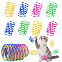 Bobinas de plástico interativas Cat Spring Toy AIMICOCA, pacote com 120