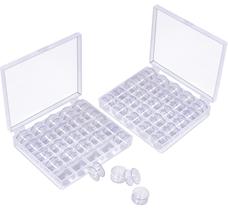 Bobinas Joyberg, 50 peças de plástico com estojo de bobina para máquina de costura