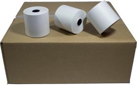 Bobinas para caixa registradora de cozinha 3" x 165', papel bond para impressora POS 1 via, 25 rolos/caixa (núcleo sólido único 46 GSM) Bobinas para caixa registradora de cozinha 3" x 165', papel bond para impressora POS 1 via, 25 rolos/caixa (núcleo sólido único 46 GSM)