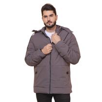 Bobojaco Jaqueta Masculina Com Bolso e Ziper Forrada para Frio