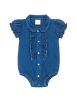 Boby Bebe Menina Malha Jeans 100% Algodão - Anjos Baby