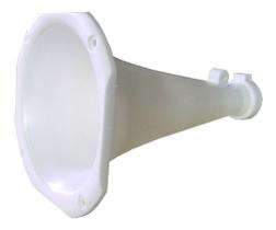 Boca Corneta Lc1425 Caixa De Som Cone Longo Branca Plástico Bocal Tipo Curvo Trio Elétrico Automotivo