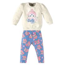 Boca Grande Conjunto Blusao e Legging Pinguin Off White