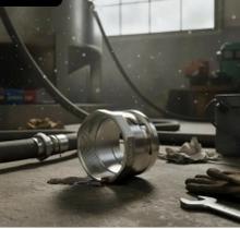 Bocal de Abastecimento Rosca Grossa 8 Polegadas Aço INOX 316 Para Alimentos Gases Vapor Petróleo Química Agro Água