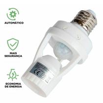 Bocal De Lâmpada Inteligente Com Sensor Presença E27