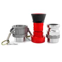 Bocal de mangueira de incêndio QWORK Heavy Duty 2 NPSH/NPT com Camlock