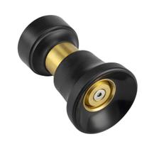 Bocal de mangueira Lichamp Heavy Duty Brass Fireman Style Preto