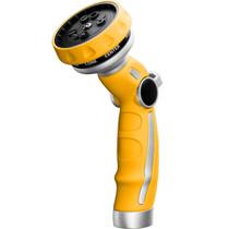 Bocal de mangueira Restmo Heavy Duty Metal 9 Spray Patterns Amarelo