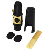 Bocal De Sax Kit Palheta Fivela De Metal Com Tampa E Almofadas Premium Bertô