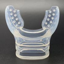 Bocal e Snorkel de Mergulho com Regulador - Silicone Transparente