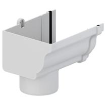 Bocal Esquerdo Circular Aquapluv Style Branco - 32029647 - Tigre Bocal Calha Circular Esquerda Aquapluv Style Branc