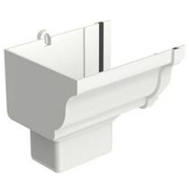 Bocal Esquerdo Retangular Aquapluv Style Branco - 32029949 - Tigre Bocal Calha Retangu Esquerda Aquapluv Style Branco