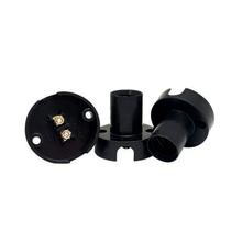 Bocal Fixo de Teto Soquete E14 Plástico Preto Decorlux