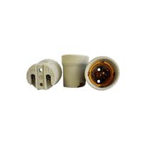 Bocal Porcelana Para Lampadas Rosca Padrao E27 Cor Branco