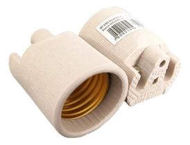 Bocal Soquete Porcelana Mt2303 Decorlux E27 Liso Spot 250v