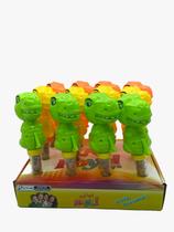 Bocão Dinossauro c/ Tubo Balinhas Tutti Frutti- Display c/ 12 unidades Bocão Dinossauro c/ Tubo Balinhas Tutti Frutti- Display c/ 12 unidades