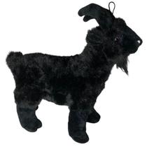 Bode Cabra Pelúcia Realista 30cm Decoração Envio Imediato Cor: Preto
