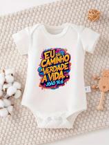 Bodies Bebê em Suedine Personalizado Frases Biblicas Gospel Moda Evangélica Farmfun
