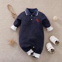 Bodies De Algodão Com Bordado De Pônei Para Meninos E Meninas, Estilo Literário, Manga Longa, Bodies De Algodão Com Bordado De Pônei Para Meninos E Meninas, Estilo Literário, Manga Longa,