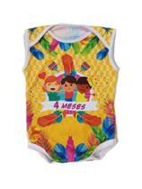 Body Abadá de Bebê Fantasia Carnaval Bloquinho Mesversario