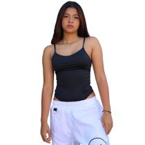 Body Alcinha Básica Casual Tecido Suplex - Preto