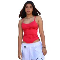 Body Alcinha Básica Casual Tecido Suplex - Vermelho Body Alcinha Básica Casual Tecido Suplex - Vermelho