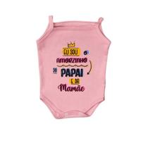 Body Alcinha Tematico Frase Bebe Menina 100% Suedine Verão Body Alcinha Tematico Frase Bebe Menina 100% Suedine Verão