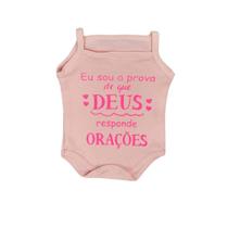 Body Alcinha Tematico Frase Bebe Menina Regata 100% Suedine Verão