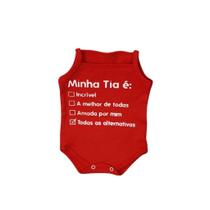Body Alcinha Tematico Frase Bebe Menina Regata 100% Suedine Verão Body Alcinha Tematico Frase Bebe Menina Regata 100% Suedine Verão