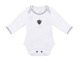 Body Atlético MG Manga Longa Branco Oficial