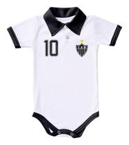 Body Atlético MG Polo Branco Torcida Baby Body Atlético MG Polo Branco Torcida Baby