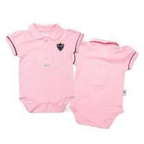 Body Atlético MG Polo Rosa Oficial