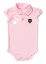Body Atlético MG Polo Rosa Torcida Baby