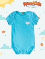 Body Azul Nuvenzinha de Manga Curta WeeKids - Suedine 100% Algodão para Bebê Body Azul Nuvenzinha de Manga Curta WeeKids - Suedine 100% Algodão para Bebê