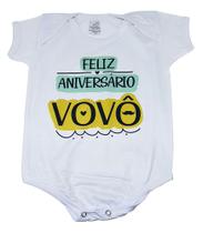 Body Baby Bebê Branco Roupinha Promovido a Vovô do Ano