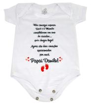 Body Baby Branca Personalizado Surpresa para Papai